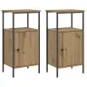 Naktsskapīši 2 Gab Artisan Oak 41X31X80 Cm Engineered Wood Vidaxl