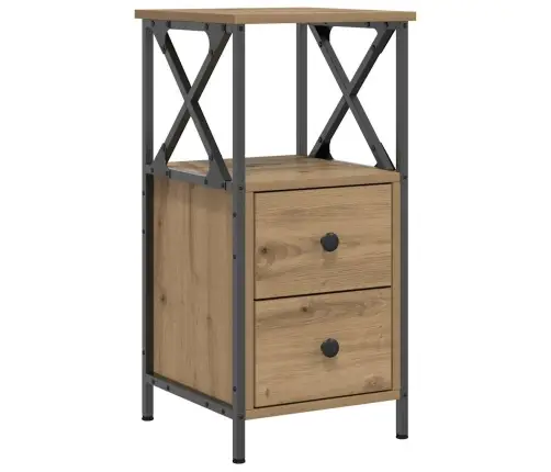 Naktsskapītis Artisan Oak 34X35,5X70 Cm Engineered Wood Vidaxl Naktsskapītis Artisan Oak 34X35,5X70 Cm Engineered Wood Vidaxl