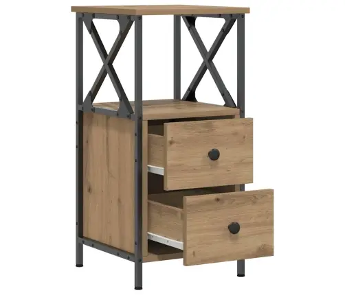 Naktsskapītis Artisan Oak 34X35,5X70 Cm Engineered Wood Vidaxl Naktsskapītis Artisan Oak 34X35,5X70 Cm Engineered Wood Vidaxl