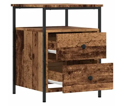 Naktinės Spintelės, 2Vnt., Medienos, 44X45X60cm Mediena Naktinės Spintelės, 2Vnt., Medienos, 44X45X60cm Mediena