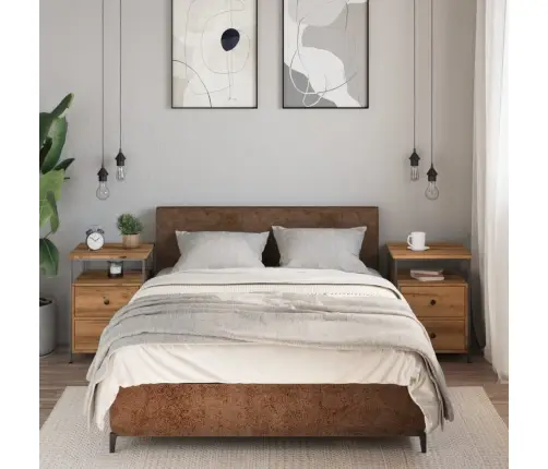 Naktsskapīši 2 Gab Artisan Oak 44X45X60 Cm Engineered Wood Vidaxl