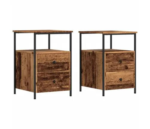 Öökapid 2 Tk Vana Puit 34X35,5X50 Cm Tehniline Puit