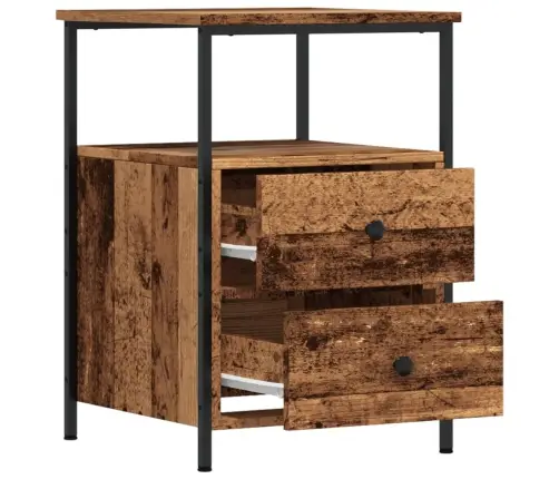 Öökapid 2 Tk Vana Puit 34X35,5X50 Cm Tehniline Puit