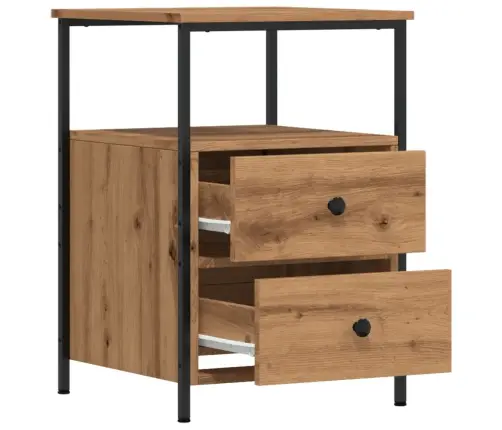 Naktinė Spintelė, Artisano Ąžuolo, 34X35,5X50cm Mediena