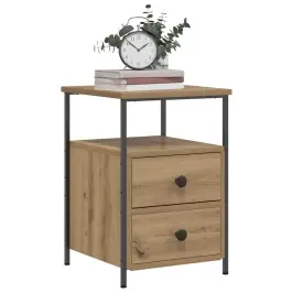 Naktsskapīši 2 Gab. Koka Krāsa 34X35,5X50 Cm Inženierijas Koks Vidaxl