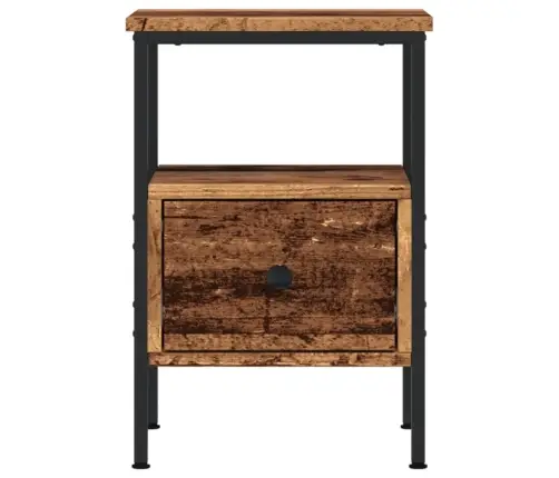 Naktsskapīši 2 Gab. Veca Koka 34X36X50 Cm Inženierijas Koks Vidaxl