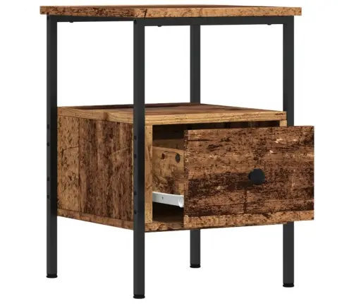 Naktsskapīši 2 Gab. Veca Koka 34X36X50 Cm Inženierijas Koks Vidaxl