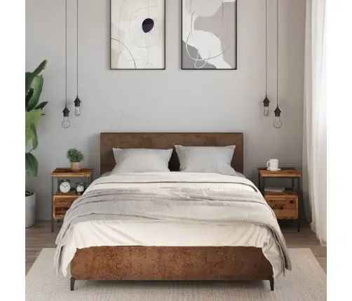 Naktsskapīši 2 Gab. Veca Koka 34X36X50 Cm Inženierijas Koks Vidaxl