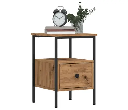 Naktinė Spintelė, Artisano Ąžuolo, 34X36X50cm Apdirbta Mediena