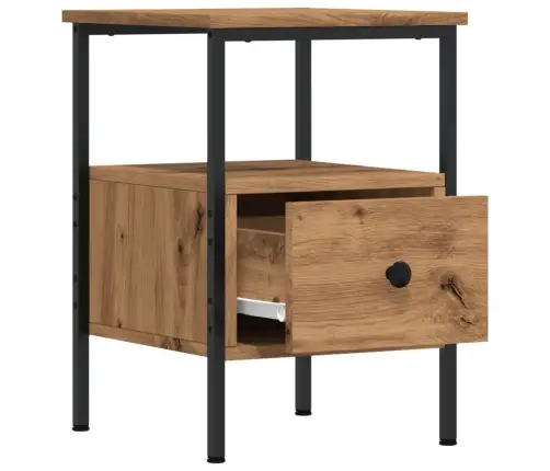 Naktinė Spintelė, Artisano Ąžuolo, 34X36X50cm Apdirbta Mediena