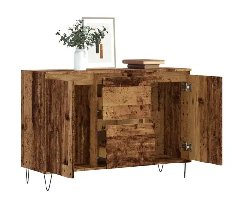 Kumode, Veca Koka, 101,5X35X70 Cm, Inženierijas Koks Vidaxl