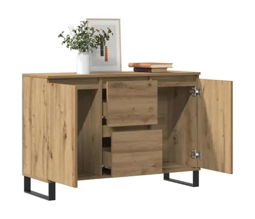 Kumode, Koka Krāsa, 101,5X35X70 Cm, Inženierijas Koks Vidaxl Kumode, Koka Krāsa, 101,5X35X70 Cm, Inženierijas Koks Vidaxl