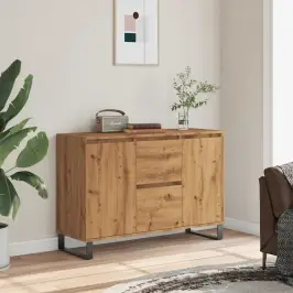 Kumode, Koka Krāsa, 101,5X35X70 Cm, Inženierijas Koks Vidaxl