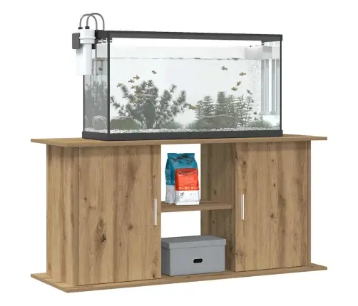 Akvariumo Stovas, Ąžuolo Spalvos, 121X41X58cm Inžinerinė Mediena
