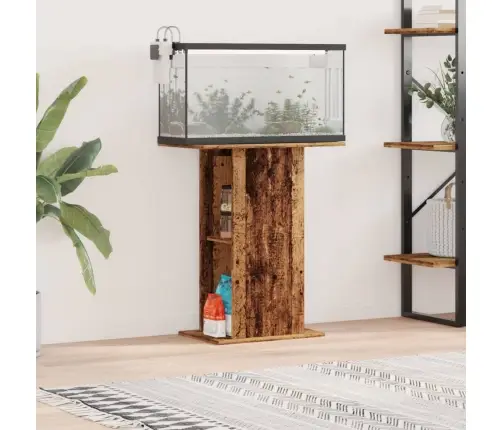 Akvārija Statīvs, Veca Koka, 36X60,5X72,5 Cm, Inženierijas Koks Vidaxl