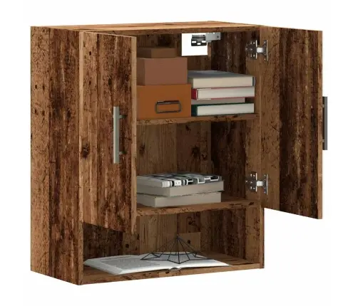 Sienas Skapītis, Veca Koka, 60X31X70 Cm, Inženierijas Koks Vidaxl