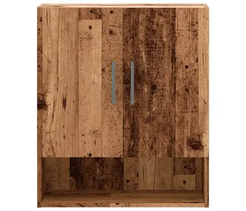 Sienas Skapītis, Veca Koka, 60X31X70 Cm, Inženierijas Koks Vidaxl