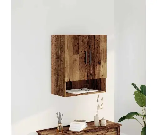 Sienas Skapītis, Veca Koka, 60X31X70 Cm, Inženierijas Koks Vidaxl