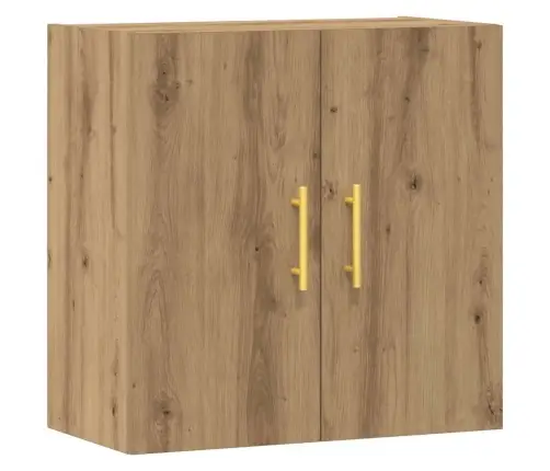 Sienas Skapītis, Koka Krāsa, 60X31X60 Cm, Inženierijas Koks Vidaxl