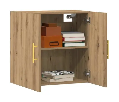 Sienas Skapītis, Koka Krāsa, 60X31X60 Cm, Inženierijas Koks Vidaxl