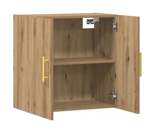 Sienas Skapītis, Koka Krāsa, 60X31X60 Cm, Inženierijas Koks Vidaxl