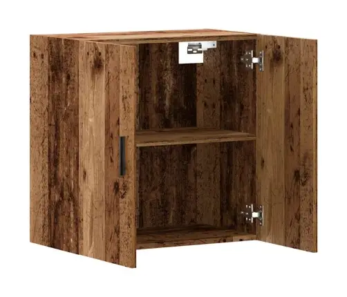 Sienas Skapītis, Veca Koka, 60X31X60 Cm, Inženierijas Koks Vidaxl