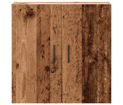 Sienas Skapītis, Veca Koka, 60X31X60 Cm, Inženierijas Koks Vidaxl