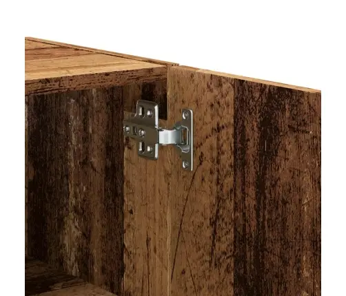 Sienas Skapītis, Veca Koka, 60X31X60 Cm, Inženierijas Koks Vidaxl