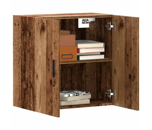 Sienas Skapītis, Veca Koka, 60X31X60 Cm, Inženierijas Koks Vidaxl