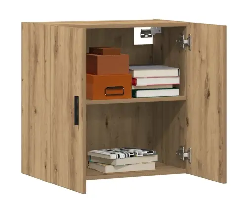 Sienas Skapītis, Koka Krāsa, 60X31X60 Cm, Inženierijas Koks Vidaxl