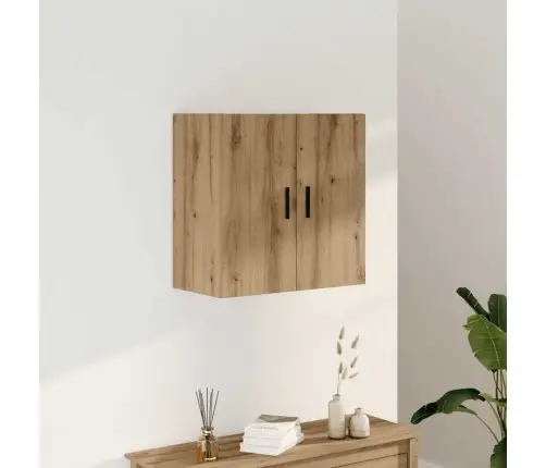 Sienas Skapītis, Koka Krāsa, 60X31X60 Cm, Inženierijas Koks Vidaxl