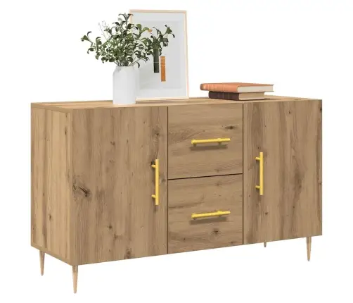 Šoninė Spintelė, Artisano Ąžuolo, 100X36X60cm Apdirbta Mediena