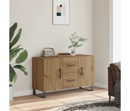 Kumode, Koka Krāsa, 100X36X60 Cm, Inženierijas Koks Vidaxl