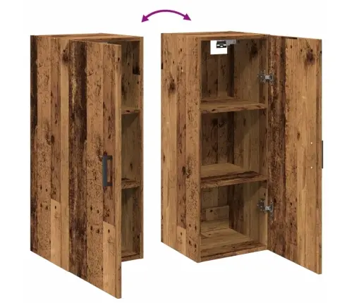 Sienas Skapītis, Veca Koka, 34,5X34X90 Cm, Inženierijas Koks Vidaxl Sienas Skapītis, Veca Koka, 34,5X34X90 Cm, Inženierijas Koks Vidaxl