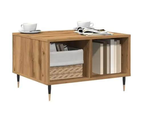 Kafijas Galdiņš Artisan Ozols 60X50X36,5 Cm Inženierijas Koks Vidaxl