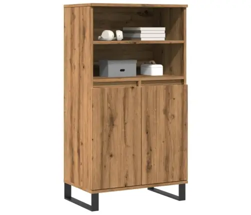 Highboard Artisan Oak 60X36X110 Cm Engineered Wood