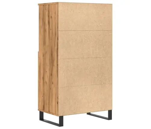 Highboard Artisan Oak 60X36X110 Cm Engineered Wood