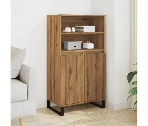 Highboard Artisan Oak 60X36X110 Cm Engineered Wood