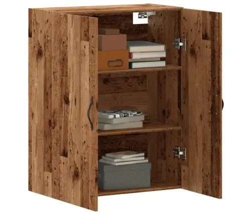 Sienas Skapītis, Veca Koka, 69,5X34X90 Cm, Konstruēts Koks Vidaxl