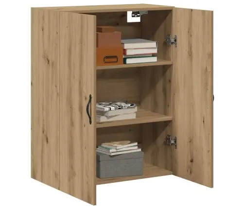 Sienas Skapītis, Koka Krāsa, 69,5X34X90 Cm, Konstruēts Koks Vidaxl