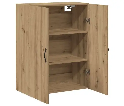 Sienas Skapītis, Koka Krāsa, 69,5X34X90 Cm, Konstruēts Koks Vidaxl