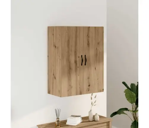 Sienas Skapītis, Koka Krāsa, 69,5X34X90 Cm, Konstruēts Koks Vidaxl