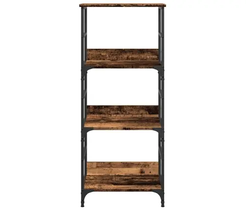 Grāmatu Plaukts, Veca Koka, 50X33X117,5 Cm, Inženierijas Koks Vidaxl