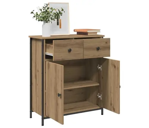 Kumode, Koka Krāsa, 70X30X80 Cm, Konstruēts Koks Vidaxl