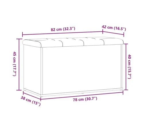 Uzglabāšanas Sols Artisan Oak 82X42X45 Cm Engineered Wood Vidaxl
