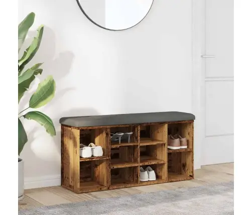 Batų Suoliukas Old Wood 102X32X50 Cm Inžinierinė Mediena