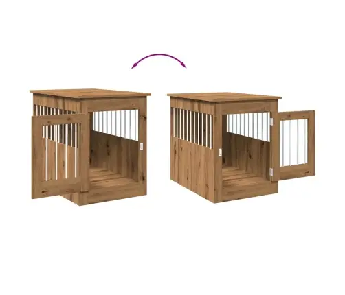 Narvas Šunims, Artisano Ąžuolo, 55X80X68cm Apdirbta Mediena