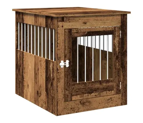 Suņu Būris, Veca Koka, 64,5X80X71 Cm, Inženierijas Koks Vidaxl