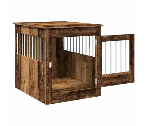Suņu Būris, Veca Koka, 64,5X80X71 Cm, Inženierijas Koks Vidaxl
