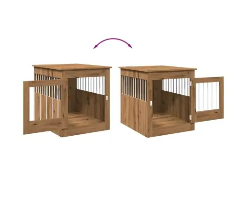 Suņu Būris, Ozolkoka Amatnieks, 64,5X80X71Cm, Inženierijas Koks Vidaxl